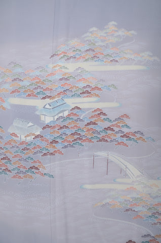 Japanese kimono. kimono for women. kimono female. houmongi kimono. tsukesage kimono.irotomesode. Japanese women obi belt. Tradiitonal obi. pre-tied obi. Obi age. Obi jime. kimono accessories.