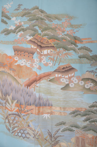 Japanese kimono. kimono for women. kimono female. houmongi kimono. tsukesage kimono.