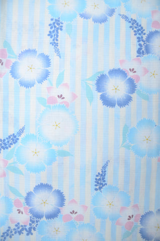 Girls yukata and  obi belt set / GY #84 (11-12)