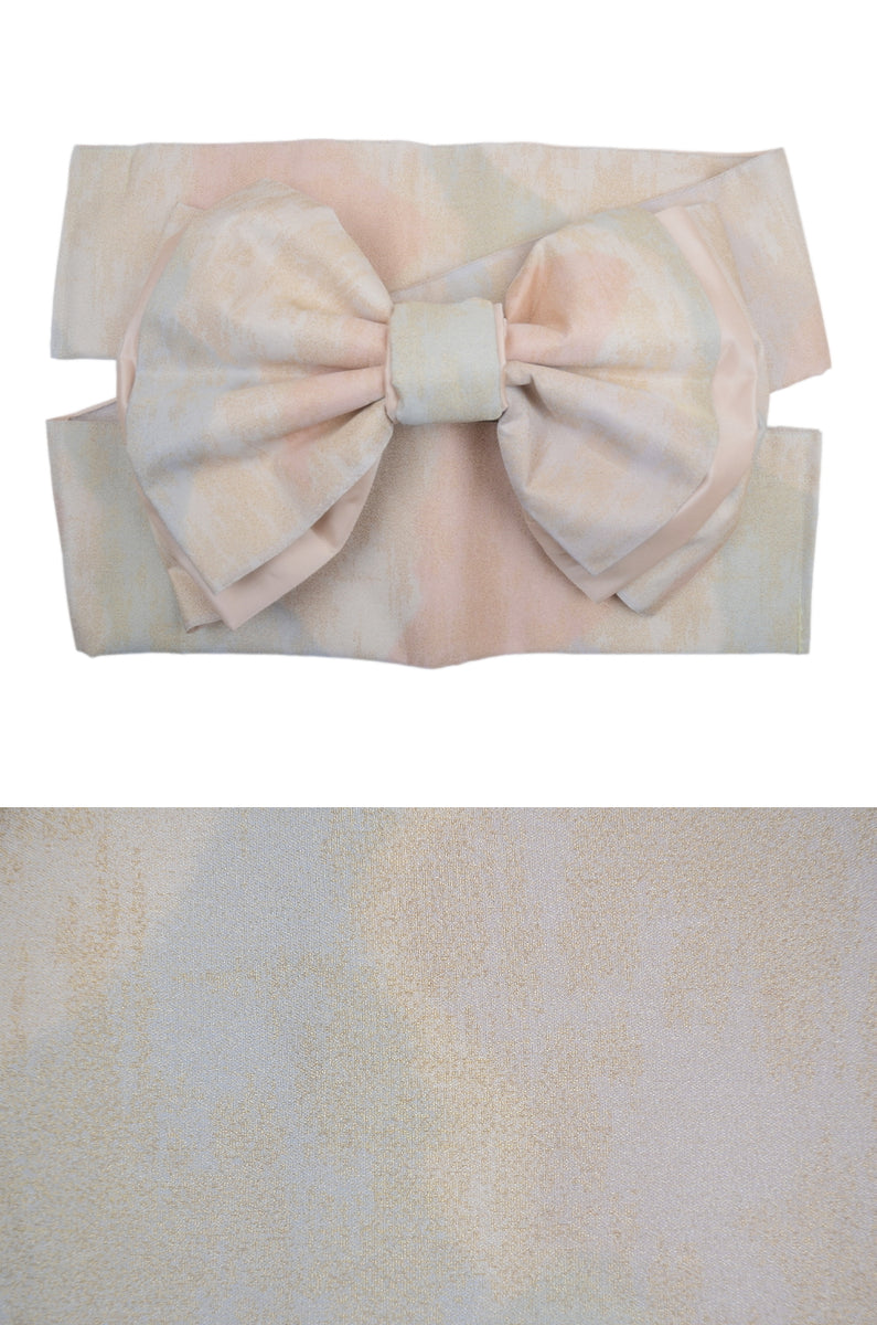 Traditional obi with Pre-tied bow – Kimono yukata market sakura