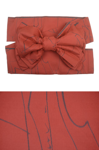 Obi belt. Japanese women obi belt. Tradiitonal obi. kimono belt. pre-tied obi.