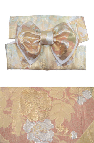 Obi belt. Japanese women obi belt. Tradiitonal obi. kimono belt. pre-tied obi.