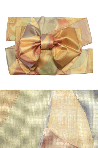 Obi belt. Japanese women obi belt. Tradiitonal obi. kimono belt. pre-tied obi.