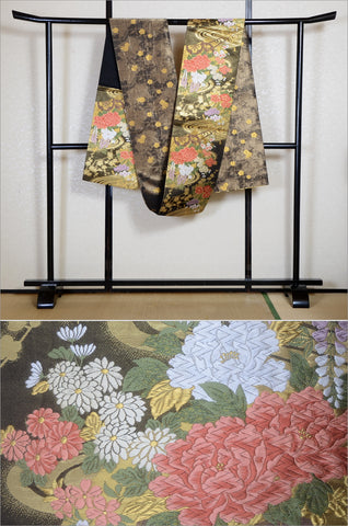 Obi belt. Japanese women obi belt. Tradiitonal obi. kimono belt. fukuro obi. maru obi.