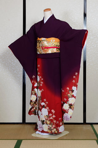 Long-sleeved kimono 6 items set / Furisode / FK#2-323