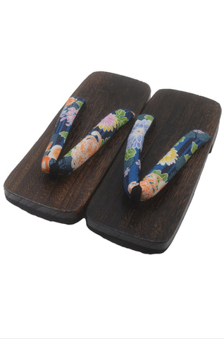 K-G-32 - Sandali in legno blu originale Samurai Japan Geta, con tacco, Blu ( Blu), 44 EU K-G-32 - Sandali in legno blu originale Samurai Japan Geta, con tacco, Blu ( Blu), 44 EU