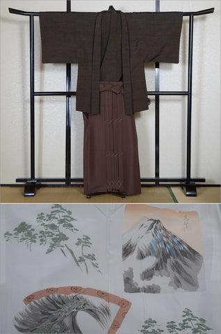 Men kimono. Japanese kimono for men. montsuki hakama. kimono jacket hakama set. kimono and jacket and hakama.