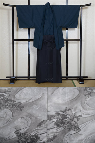 Men kimono. Japanese kimono for men. montsuki hakama. kimono jacket hakama set. kimono and jacket and hakama.