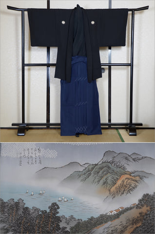 men kimono. Japanese kimono for men. montsuki hakama. kimono hakama set. kimono and hakama.