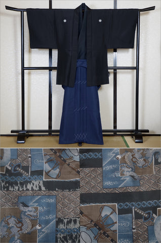 men kimono. Japanese kimono for men. montsuki hakama. kimono hakama set. kimono and hakama.