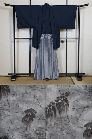 Men kimono. Japanese kimono for men. montsuki hakama. kimono jacket hakama set. kimono and jacket and hakama.