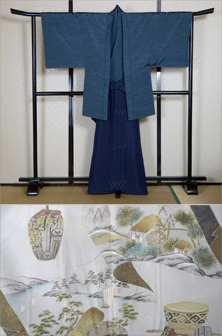 Jacket, kimono, hakama set / JKH #1-141