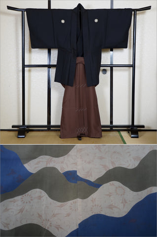 men kimono. Japanese kimono for men. montsuki hakama. kimono hakama set. kimono and hakama.