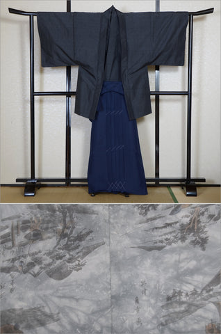 Men kimono. Japanese kimono for men. montsuki hakama. kimono jacket hakama set. kimono and jacket and hakama.