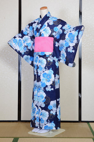Japanese yukata kimono / H #546