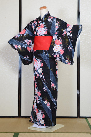 Japanese yukata kimono / H #544