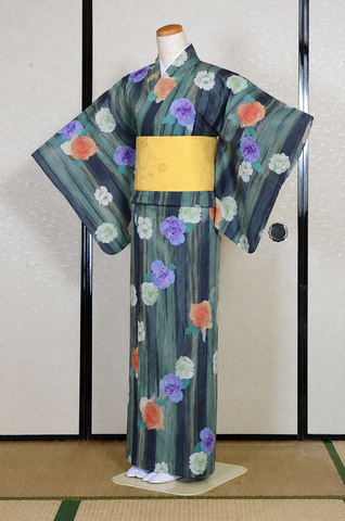 Women yukata. Japanese yukata. summer kimono. yukata for women. female yukata. yukata with traditional patterns.
