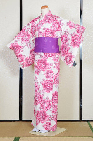 Japanese yukata kimono / D #200