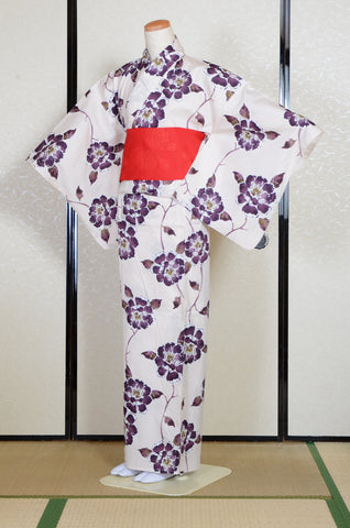 Japanese yukata kimono / D #182