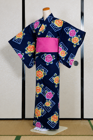 Women yukata. Japanese yukata. summer kimono. yukata for women. female yukata. yukata with traditional patterns.