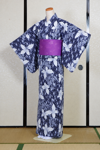 Women yukata. Japanese yukata. summer kimono. yukata for women. female yukata. yukata with traditional patterns.