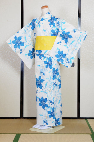 Japanese yukata kimono / D #181