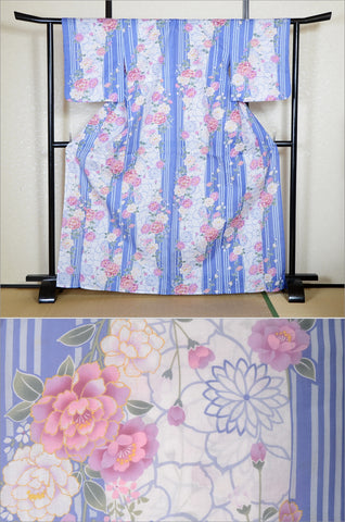Japanese yukata kimono / H #537
