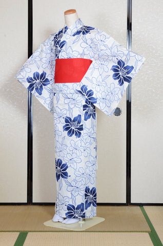 Japanese yukata kimono / D #187