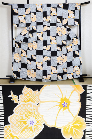 Japanese yukata kimono/ Plus size / P #311