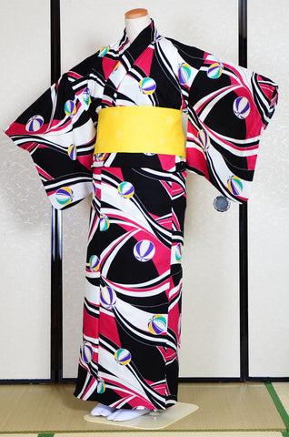 Japanese yukata kimono/ Plus size / P #320