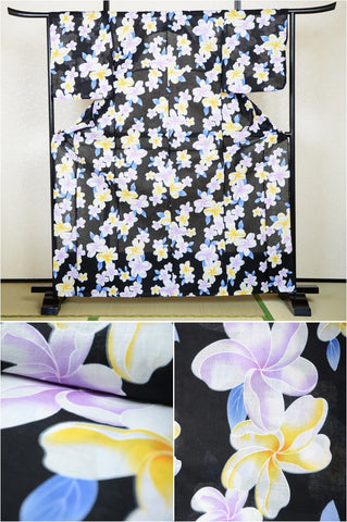 Japanese yukata kimono / H #145
