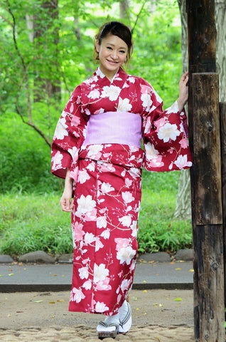 Japanese yukata kimono / D #067