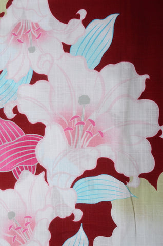Japanese yukata kimono / D #083
