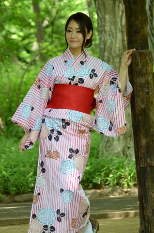 Japanese yukata kimono / ST #205