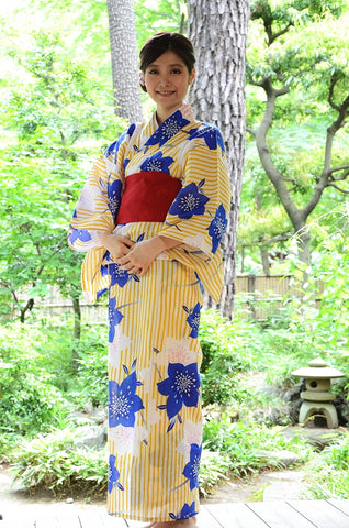 Japanese yukata kimono / ST #307