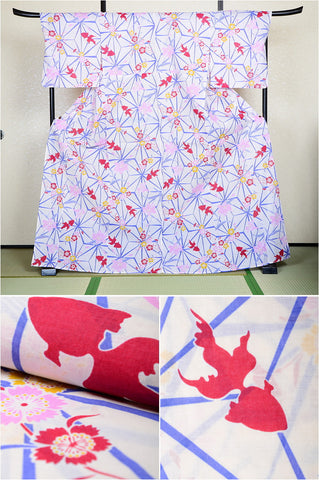 Japanese yukata kimono/ Plus size / P #154