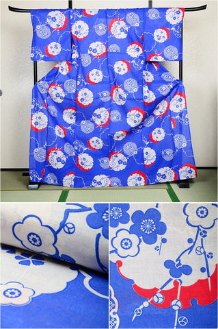 Japanese yukata kimono/ Plus size / P #155