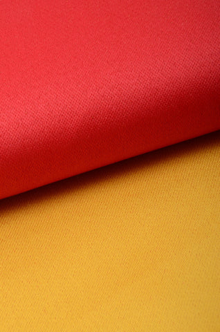 Flat obi belt : Plain / Red and Gold