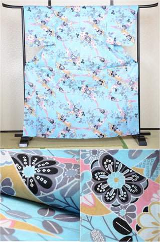 Japanese yukata kimono / H #257