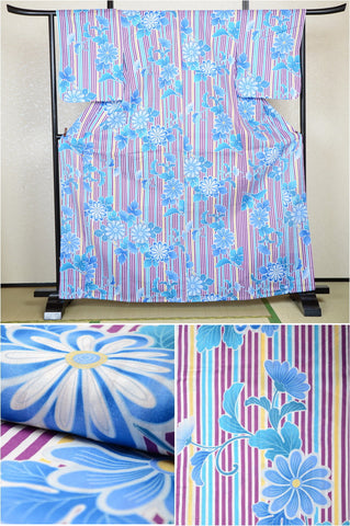 Japanese yukata kimono / H #259