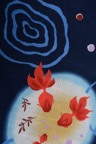 Japanese yukata kimono / D #073