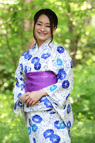 Japanese yukata kimono / D #096