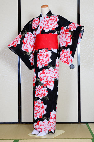 Japanese yukata kimono / D #160