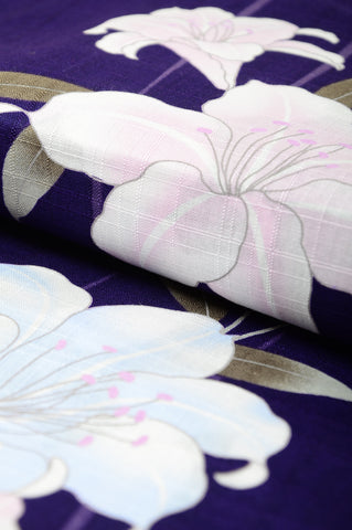 Yukata for indoor use / lily :YB1557-B purple