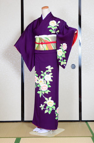 Japanese kimono. kimono for women. kimono female. houmongi kimono. tsukesage kimono.