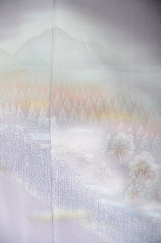 Japanese kimono. kimono for women. kimono female. houmongi kimono. tsukesage kimono.