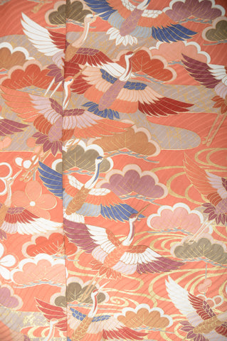 Furisode kimono. Long sleeved kimono. Japanese kimono. maiko kimono. geisha kimono.