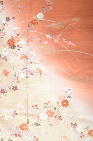 Japanese kimono. kimono for women. kimono female. houmongi kimono. tsukesage kimono.