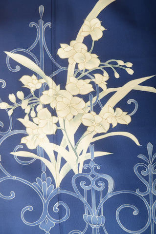 Japanese kimono. kimono for women. kimono female. houmongi kimono. tsukesage kimono.