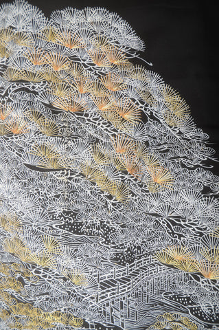 Japanese kimono. kimono for women. kimono female. black formal kimono. 